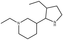 Piperidine, 1-ethyl-3-(3-ethyl-2-pyrrolidinyl)- (9CI) Structure