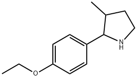Pyrrolidine, 2-(4-ethoxyphenyl)-3-methyl- (9CI) Structure