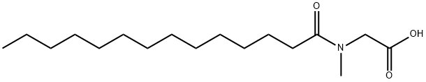 N-(1-oxotetradecyl)sarcosine Struktur