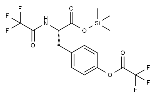 N,O-ビス(トリフルオロアセチル)-L-チロシントリメチルシリル 化学構造式