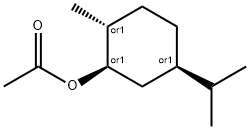 (1ALPHA,2BETA,5ALPHA)-5-(异丙基)-2-甲基环己基乙酸酯 结构式