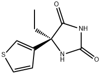 2,4-Imidazolidinedione,5-ethyl-5-(3-thienyl)-,(5S)-(9CI) Structure
