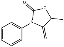 3-Phenyl-4-methylene-5-methyloxazolidine-2-one Struktur