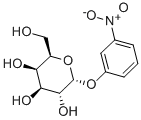 3-硝基苯基-Α-D-吡喃半乳糖苷 结构式