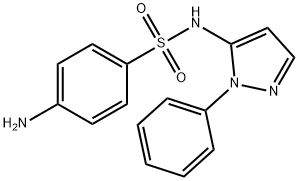 磺胺苯吡唑, 526-08-9, 结构式