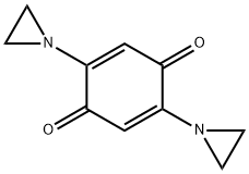 3,6-ビス(1-アジリジニル)-1,4-ベンゾキノン 化学構造式