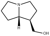 (1R,7aα)-1α-(ヒドロキシメチル)ヘキサヒドロ-1H-ピロリザイン 化学構造式