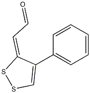 (4-Phenyl-3H-1,2-dithiol-3-ylidene)acetaldehyde 结构式
