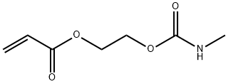プロペン酸2-[[(メチルアミノ)カルボニル]オキシ]エチル 化学構造式