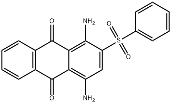 1,4-DIAMINO-2-(PHENYLSULPHONYL)ANTHRAQUINONE 结构式