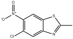 5-氯-2-甲基-6-硝基苯并噻唑 结构式