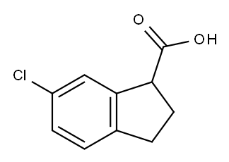 6-CHLORO-2,3-DIHYDRO-1H-INDENE-1-CARBOXYLIC ACID Structure