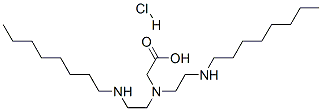 N,N-bis[2-(octylamino)ethyl]-glycine hydrochloride Struktur