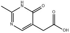 (4-羟基-2-甲基嘧啶-5-基)乙酸盐酸盐 结构式