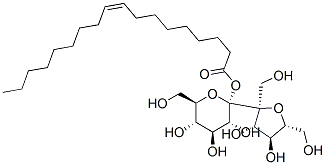 alpha-d-Glucopyranoside, beta-d-fructofuranosyl, (Z)-9-octadecenoate Struktur