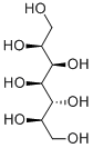 D-glycero-D-galacto-ヘプチトール 化学構造式