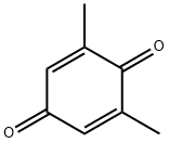 2,6-ジメチル-1,4-ベンゾキノン 化学構造式