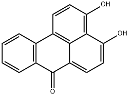 3,4-Dihydroxy-7H-benz[de]anthracen-7-one Struktur