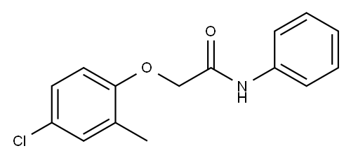 2-(4-Chloro-2-methylphenyloxy)-N-phenylacetamide Struktur