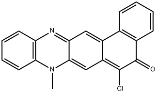 6-Chloro-8-methylnaphtho[1,2-b]phenazin-5(8H)-one Struktur
