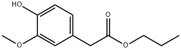 propyl 4-hydroxy-3-methoxyphenylacetate Struktur