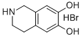 1,2,3,4-テトラヒドロイソキノリン-6,7-ジオール臭化水素酸塩 化学構造式