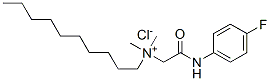 decyl[2-[(4-fluorophenyl)amino]-2-oxoethyl]dimethylammonium chloride Structure