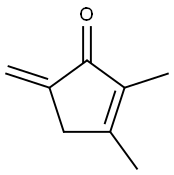 2,3-Dimethyl-5-methylene-2-cyclopenten-1-one Structure
