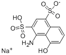 1-AMINO-8-NAPHTHOL-2,4-DISULFONIC ACID MONOSODIUM SALT Structure