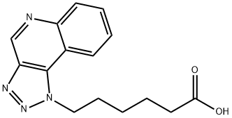 1H-1,2,3-トリアゾロ[4,5-c]キノリン-1-ヘキサン酸 化学構造式
