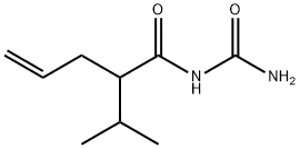 アリルイソプロピルアセチル尿素 化学構造式