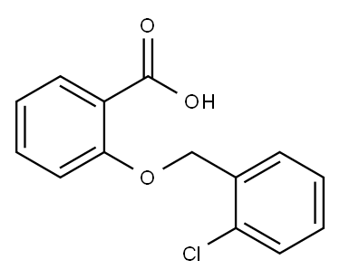 2-(2-CHLORO-BENZYLOXY)-BENZOIC ACID Structure