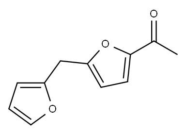 1-[5-(2-Furanylmethyl)-2-furanyl]ethanone Structure