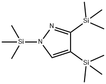 1,3,4-Tris(trimethylsilyl)-1H-pyrazole Struktur