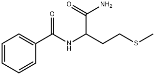 N-苯甲酰-L-蛋氨酸酰胺, 52811-71-9, 结构式