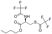 N,S-ビス(トリフルオロアセチル)-L-システインブチル 化学構造式