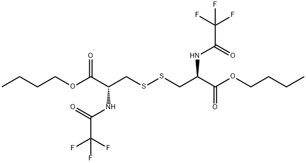 N,N'-ビス(トリフルオロアセチル)-L-シスチンジブチル 化学構造式