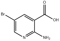 2-氨基-5-溴烟酸, 52833-94-0, 结构式