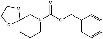 1,4-Dioxa-7-azaspiro[4.5]decane-7-carboxylic acid, phenylMethyl ester Structure