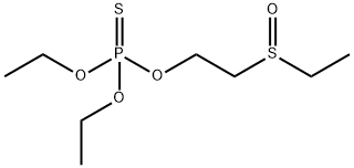 Thiophosphoric acid O,O-diethyl O-[2-(ethylsulfinyl)ethyl] ester, 5286-73-7, 结构式