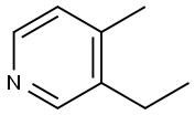 3-乙基-4-甲基吡啶 结构式