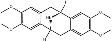 (5S,11S)-5,6,11,12-Tetrahydro-2,3,8,9-tetramethoxy-5,11-epiminodibenzo[a,e]cyclooctene 结构式