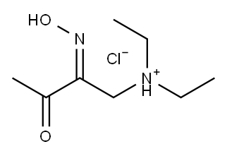 1-(ジエチルアミノ)-2-ヒドロキシイミノ-3-ブタノン・塩酸塩 化学構造式
