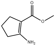 1-Cyclopentene-1-carboxylicacid,2-amino-,methylester(9CI) Structure