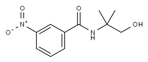 N-(1-hydroxy-2-methyl-propan-2-yl)-3-nitro-benzamide Structure
