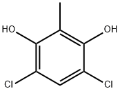 4,6-Dichloro-2-methyl-1,3-benzenediol Struktur
