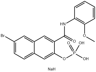Naphthol AS-BI phosphate disodium salt Structure