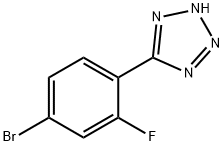 5-(4-BroMo-2-fluorophenyl)-2H-tetrazole Structure