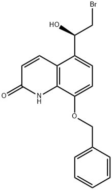 8-Benzyloxy-5-((R)-2-broMo-1-hydroxyethyl)-1H-quinolinone Struktur