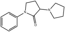 1-Phenyl-3-(1-pyrrolidinyl)pyrrolidin-2-one Structure